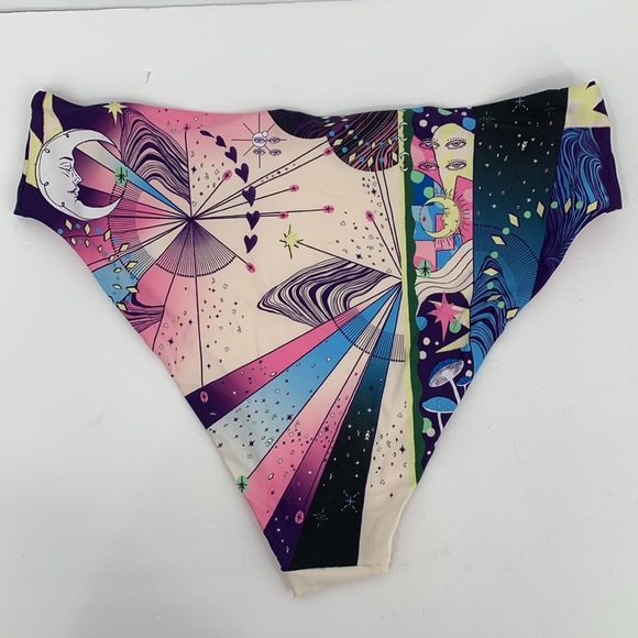 Agua Bendita Penelope Eter bikini bottom swim mystical celestial pink new 3X - Picture 4 of 5